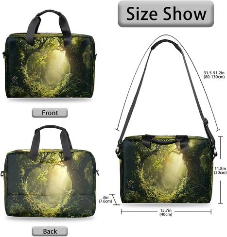 16 Inch Laptop Bag Pink Flowers Watercolor for Women Men Waterproof Computer Carrying Case Handbag Shoulder Briefcase in Saudi Arabia