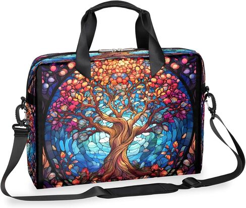 16 Inch Laptop Bag Pink Flowers Watercolor for Women Men Waterproof Computer Carrying Case Handbag Shoulder Briefcase in Saudi Arabia