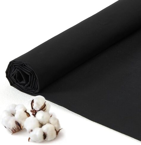 Q&J Fabric Co. 100% Cotton Fabric by The Yard 60'' Wide x 2 Yards, Natural Muslin Fabric Nearly Medium Weight Material for DIY Sewing Apparel Cloth, Quilting, Soft Embroidery Cloth, Garments (White) in Saudi Arabia