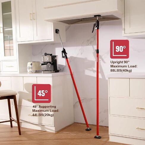 Cabinet Jacks for Installing Cabinets Heavy Duty Support Pole Drywall Lift Premium Dust Barrier Poles Telescopic Adjustable 2-Pack in Saudi Arabia