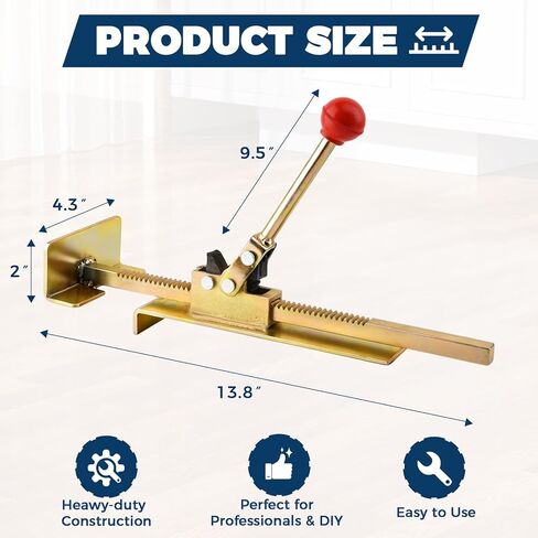 2PCS Hardwood Flooring Jack,Professional Ratcheting Flooring Jack and Positioning Tool for Straighten and Installing Hardwood,Laminate,Engineered Wood Floors in Saudi Arabia