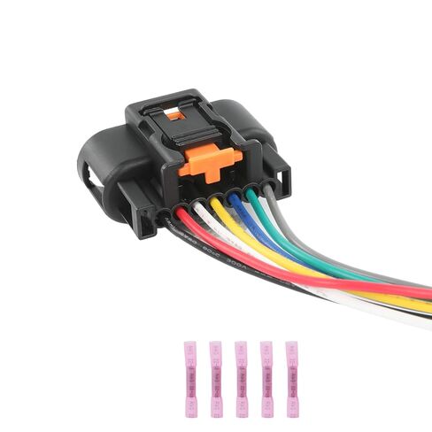7-Way/Pin الإشعال لفائف موصل الاستشعار المقبس إصلاح الأسلاك تسخير السيارات مقاوم للماء التوصيل ضفيرة لشيفي كروز 1.4L و 1.4L توربو 2011-2016 استبدال 13355825 19300475 19300958 in Kuwait