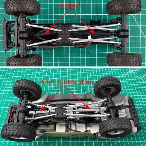 RC الصلب محرك رمح CVD 38 + 64 مللي متر نقل رمح ل 1/24th محوري SCX24 AXI00005 JT المصارع روك الزاحف سيارة in Kuwait
