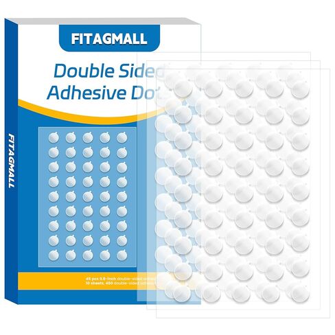 450Pcs Double Sided Adhesive Dots, 0.8"(20mm) Clear No Trace Sticky Tac, Waterproof Putty for Balloon Tassels, Posters, Picture Hanging & Decor in Saudi Arabia