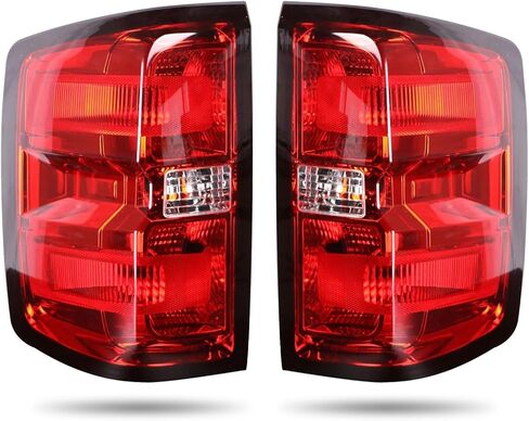 HSMOTHEV Left Driver Side and Right Passenger Side Red Tail Lights Assembly for 2014-2018 Chevy Silverado 1500, 2015-2019 Silverado 2500HD 3500HD, 2015-2019 GMC Sierra 3500HD With Bulbs and Harness in Saudi Arabia