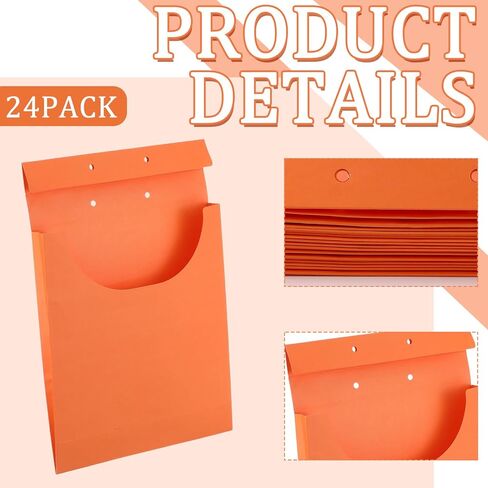 Ctosree 24 Pack Kraft Legal File Retention Jacket Classification Jacket Legal/Letter Size 1" Expansion Office Document Classification in Kuwait