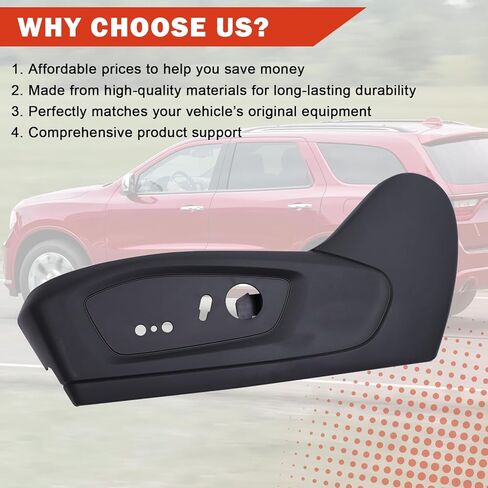 MB5Z-7862187-EC Driver Seat Side Track Cover, Driver Seat Trim Panel Compatible with Ford Explorer 2020 2021 2022 2023 Front Left Seat Cushion Outer Shield Cover Replaces MB5Z7862187EC Black in Saudi Arabia