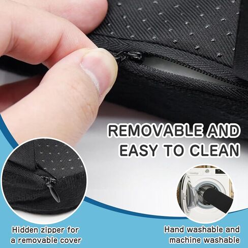 Office Chair Armrest Covers – Memory Foam Armrest Pads Ergonomic Forearm Support Pillow with Non-Slip Cushion for Office Chairs Gaming Chairs Wheelchairs (Black, Set of 2) in Saudi Arabia
