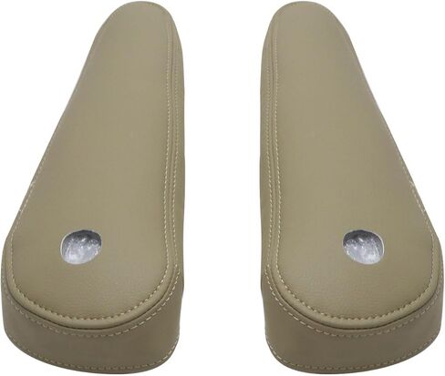 Mythoria 2ND Row Seat Armrest Leather Cover Tan Fit for Cadillac Escalade 2009 2010 2011 2012 2013 2014 in Saudi Arabia