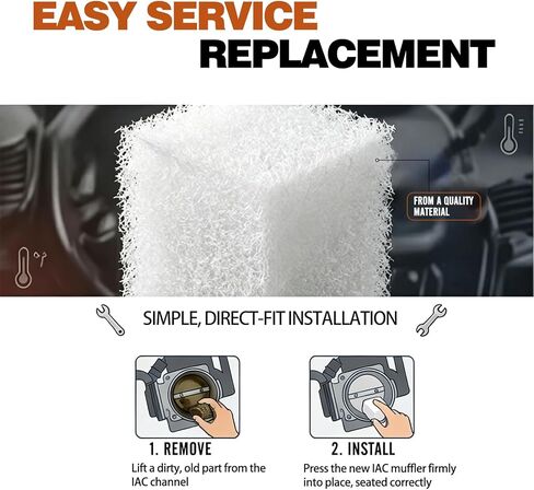 YunGlee IAC Muffler Replacement, Idle Air Control Muffler Compatible with MerCruiser EFI & MPI Engines (Replaces 35 863829) (6) in Saudi Arabia