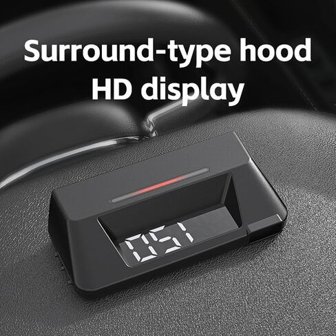 Car Head Up Display HUD with Dual Screen Projection OBD2 Interface Shows Speed Water Temp Voltage Fuel Consumption Compatible with Most 12V Cars in Saudi Arabia