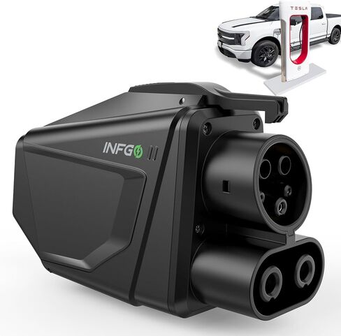 محول NACS إلى CCS مطور لعام 2026 متوافق مع Ford وRivian وGM EVs لشاحن V3/V4 Tesla Supercharger 500A /1000V NACS DC in Kuwait