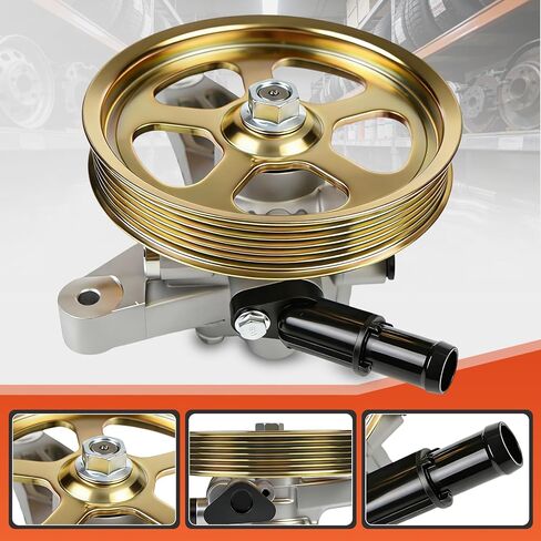 مضخة توجيه كهربائية مع بكرة متوافقة مع Acura MDX 3.5L 3.7L & Honda Pilot 3.5L 2005-2008 & Odyssey 3.5L 2005-2010 استبدال OEM 21-5442، 56110-RGL-A03، 56110-PVJ-A01 in Kuwait