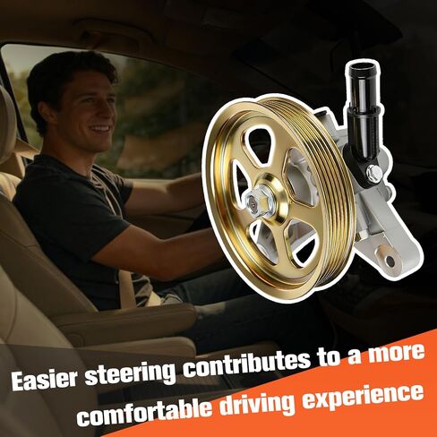 مضخة توجيه كهربائية مع بكرة متوافقة مع Acura MDX 3.5L 3.7L & Honda Pilot 3.5L 2005-2008 & Odyssey 3.5L 2005-2010 استبدال OEM 21-5442، 56110-RGL-A03، 56110-PVJ-A01 in Kuwait