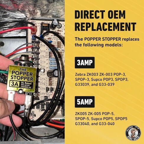HVAC Guys Popper Stopper | HVAC Circuit Tester | 3 AMP & 5 AMP Fuses | Fuse Tester for Circuit Breaker - UL Rated 24V AC/DC & 125/250V AC in Saudi Arabia