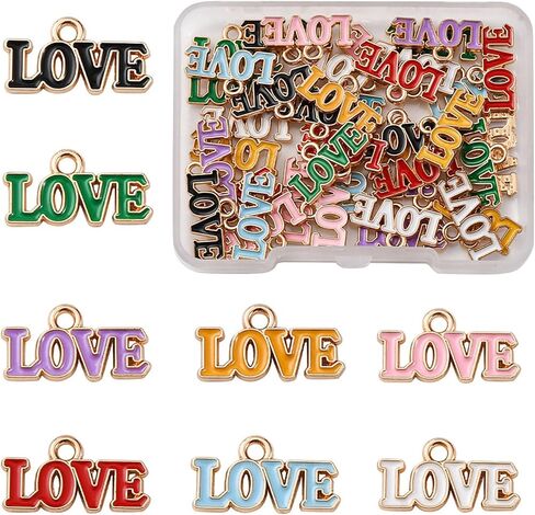 Assorted 16-80Pcs Cute Alloy Enamel Charms for Jewelry Making Colorful Pendants Charms for DIY Bracelets Necklaces Earrings Crafts in Saudi Arabia