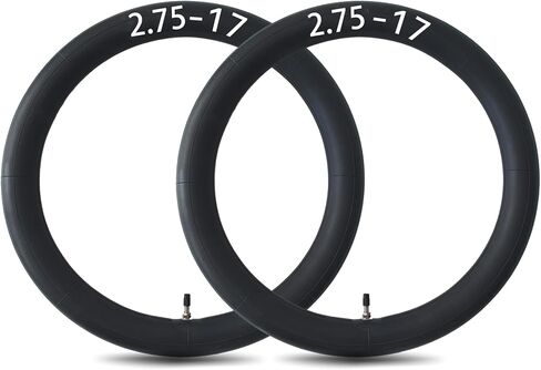2 Pack 2.75-17 Inner Tubes 70/100-17 80/90-17 2.50/2.75-17" Dirt Bike Tube with TR4 Straight Valve Stem Replacement for 110cc, 125cc, 140cc, Moped Scooters Mini Pit Bikes Motorcycles Tire Tubes in Saudi Arabia