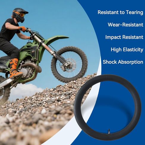 2 Pack 2.75-17 Inner Tubes 70/100-17 80/90-17 2.50/2.75-17" Dirt Bike Tube with TR4 Straight Valve Stem Replacement for 110cc, 125cc, 140cc, Moped Scooters Mini Pit Bikes Motorcycles Tire Tubes in Saudi Arabia
