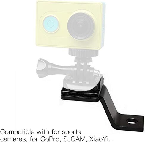 Zerodis Aluminum Motorcycle Rearview Mirror Mount Bracket Stable Camera Holder for XiaoYi Sports Camera Sports Cameras Accessories in Kuwait