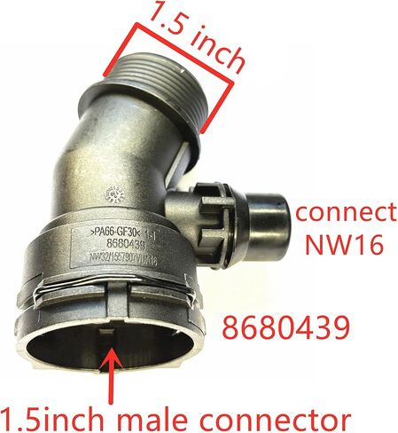 8680439, 17127535529,NW32,Thermostat Radiator Grille Upper&Lower Coolant Hoses Connector Fittings for BMW,3 Series,E90,F30,X3,F25,X5,E70,F15,5 Series,F10,X1,F48-Engine Heater Cooling System Repair Kit in Saudi Arabia