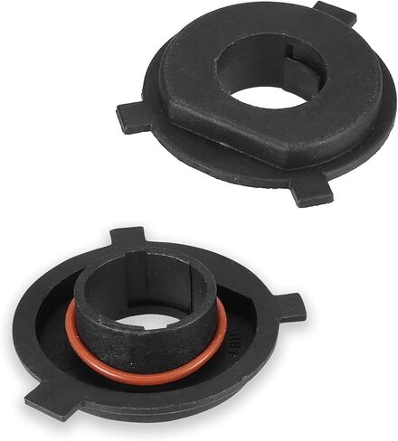 2 PCS H4 Car LED Light Bulb Retainers, Bulb Adapter Sockets Retainer Holder, Universal Vehicle Lights Buckle Holder with Gasket Rings, for Most Cars, Trucks, SUVs (Black) in Saudi Arabia