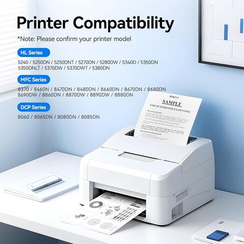 وحدة الطبل DR520 (وليس الحبر) عبوة واحدة بديلة لأسطوانة التصوير Brother DR-520 DR-620 المتوافقة مع حبر الطابعة DCP-8060 8065DN HL-5240 5250DN 5250DNT 5280DW MFC-8460N 8660DN 8670DN 8860DN 8870DW in Kuwait