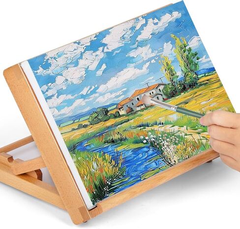 حامل طاولة للرسم، حامل طاولة خشبي قابل للتعديل بزاوية للرسم ولوحة رسم، 11 4/5 بوصة × 8 2/3 بوصة in Kuwait
