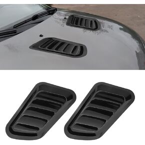 2PCS Universal Hood Air Vents, Car Hood Scoop Bonnet Vent, Hood Air Intake Trim Cover, Functional Exterior Accessory (Carbon Fiber) in Kuwait