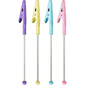 4 Pcs Stochastic Alligator Clip, Multicolour Metal Note Clip Long-Tailed Clamp, Craft Clips for Crafts/DIY Enthusiasts in Saudi Arabia