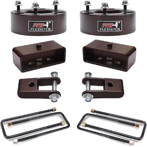 3" Front + 3" Rear Full Leveling Lift kit for 2007-2024 Silverado 1500 Sierra 1500 2WD/4WD with 2-4" Rear shock extension in Saudi Arabia