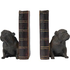 Dog Decorative Bookends Book Holder - Vintage Shelf Decor Book Ends to Hold Books Heavy Duty for Home Decor 3.5 X 4.5 X 6.25 inch Guichifun in Saudi Arabia