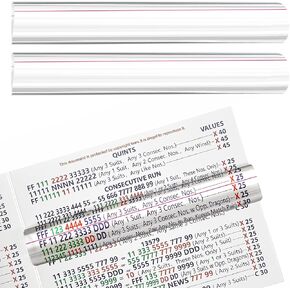 2 Pack Mahjong Line Finder,Mahjong Line Reader for NMJL Card with Guiding Line,Practical Gift for Mahjong Players,Mahjong Essential Accessories Set (Pink) in Saudi Arabia