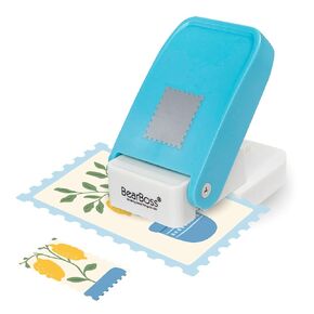 BearBoss Rectangular Postage Stamp Punch, 1 x 0.8 Inch Small Craft Lever Punch for DIY Card Making, Scrapbooking, and Handmade Paper Crafts in Saudi Arabia