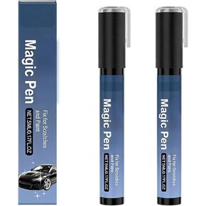 (2PCS) Magic Car Scratch Removal Pen, 2026 New Car Paint Repair Pen, Portable Auto Scratch Remover for Garage and Home Use, Universal Car Touch Up Pen for Drivers in Saudi Arabia