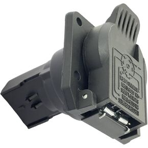 56038366AB المصد الخلفي 7-Way Trailer Tow Connector Plug for 2001-2010 Dodge Ram 1500 2500 3500 1998-2016 Je-ep Wrangler Grand Cherokee Dodge Dakota Durango Chrysler 300 استبدال 56038366 7-Pin RV Blade in Kuwait