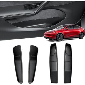 Wigoo 2026 Upgrade Tesla Model 3 Highland Accessories Door Pocket Liners [Protective Design & Neat Organization] Door Side Storage Box for Tesla Model 3 Highland 2024~2026 [4 PCS] in Saudi Arabia