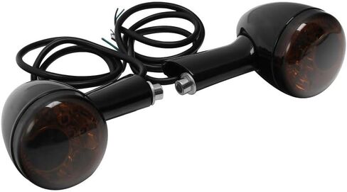Black Rear Turn Signals Amber Light US Zinc alloy+ ABS plastic BRTSLALFFHSX1U, simple installation in Saudi Arabia