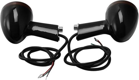 Black Rear Turn Signals Amber Light US Zinc alloy+ ABS plastic BRTSLALFFHSX1U, simple installation in Saudi Arabia