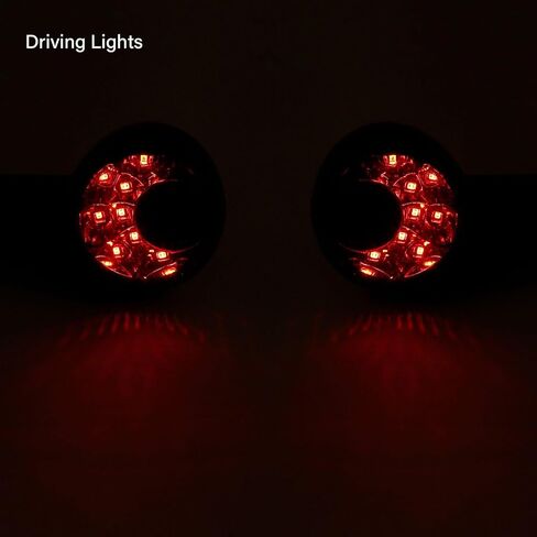 Black Rear Turn Signals Amber Light US Zinc alloy+ ABS plastic BRTSLALFFHSX1U, simple installation in Saudi Arabia