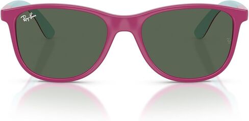 Ray-Ban RJ9077S Disney Collection Sunglasses, Fuchsia With Rubber Azzure/Dark Green, 49 mm in Saudi Arabia