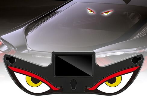 Solar Devils Eyes Light for Windshield 6 Modes Demon Eye LED Car Window Lights with Light Sensor, Suction Mount Solar/USB Powered for Car Windshield Rear/Side Window Night Decoration in Saudi Arabia