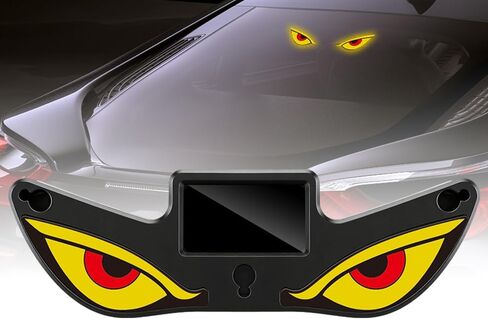 Solar Devils Eyes Light for Windshield 6 Modes Demon Eye LED Car Window Lights with Light Sensor, Suction Mount Solar/USB Powered for Car Windshield Rear/Side Window Night Decoration in Saudi Arabia