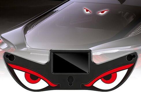 Solar Devils Eyes Light for Windshield 6 Modes Demon Eye LED Car Window Lights with Light Sensor, Suction Mount Solar/USB Powered for Car Windshield Rear/Side Window Night Decoration in Saudi Arabia