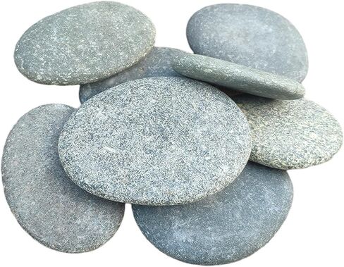 GRUKFE River Rocks for Painting, Natural Smooth Craft Stones, 3-4 Inch, 5 Pack, Kids Adults Art Projects in Saudi Arabia