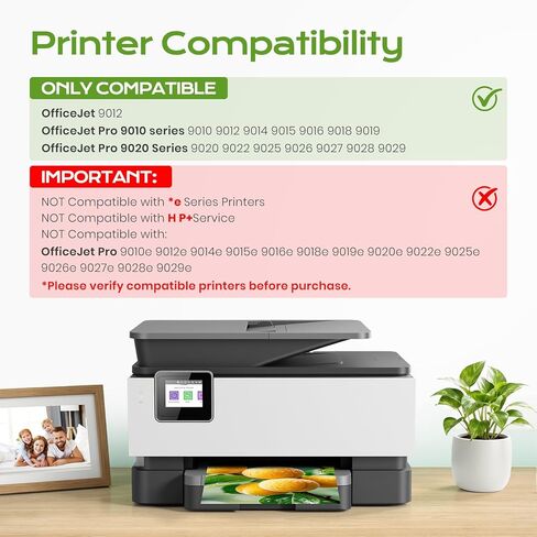 خراطيش حبر 962XL لـ OfficeJet Pro 9010 9020 9015 9018 9025 متوافقة مع خراطيش الحبر HP 962XL Combo Pack 962 استبدال الحبر لطابعة Office Jet Pro 9015 9010 9020 9018 9025 9012 (4 عبوات) in Kuwait