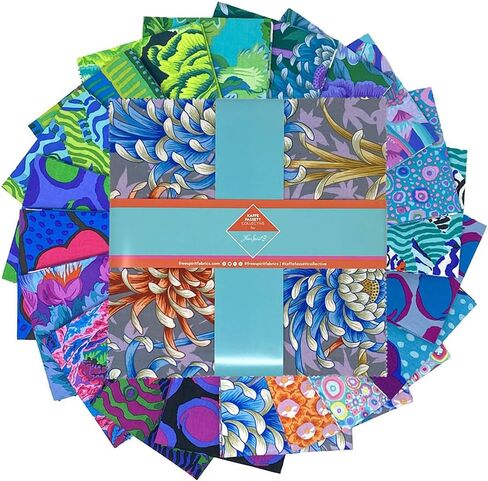 رائع - حزمة سحرية مقاس 10 بوصات لشهر أغسطس 2025 (42 قطعة) من Kaffe Fassett Collective for FreeSpirit in Kuwait