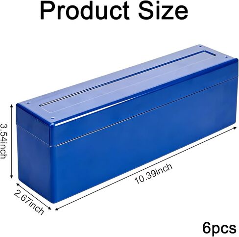 6 Pack Coin Slab Storage Box, Plastic 20 Slot Holder Case for Graded Coins - Collector Storage Supplies (Blue) in Saudi Arabia