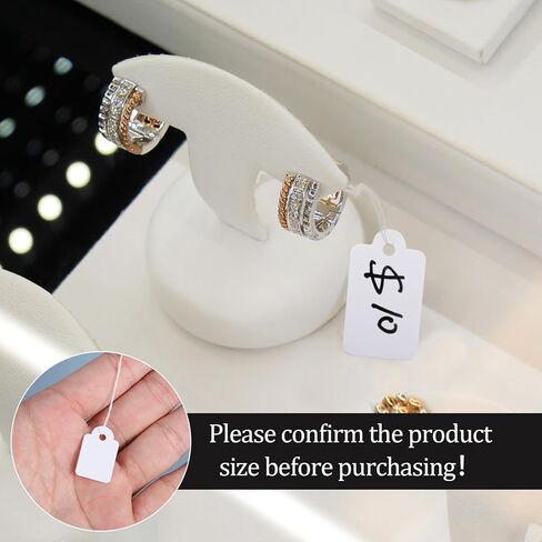 Pengxiaomei 700Pcs White Jewelry Price Tags with String for Easter Gifts Clothing Craft Tags in Saudi Arabia