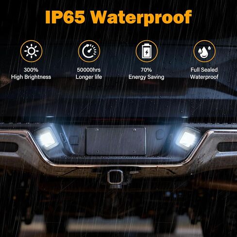 KanSmart ضوء لوحة ترخيص LED متوافق مع 2015-2020 F150 ملحقات علامة مصباح لوحة ترخيص مصباح عدسة الدخان in Kuwait
