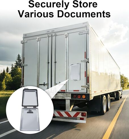 Truck and Trailer Aluminum Document Holder 3 Pack, Waterproof Document Holder Kit with Stainless Steel Hinges and Latch Storage for Packing Slips, Work Licenses and Permits in Saudi Arabia